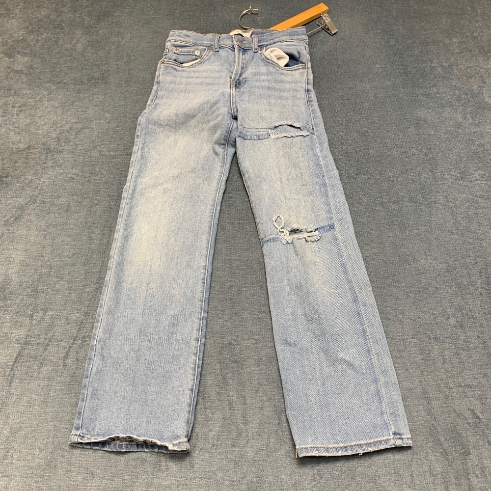 Levi's '94 Baggy Wide Leg Jeans Womens 12 Blue Denim Light Wash Distressed
